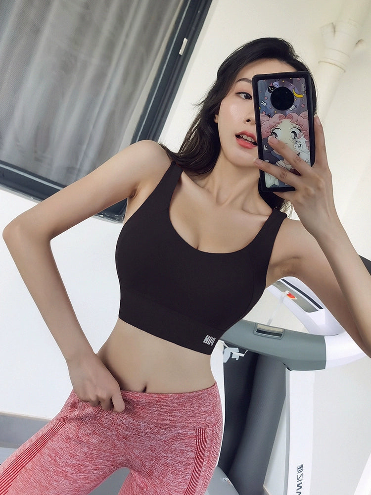 Yoga Fitness Girl Breast Holding Running Exercise Underwear